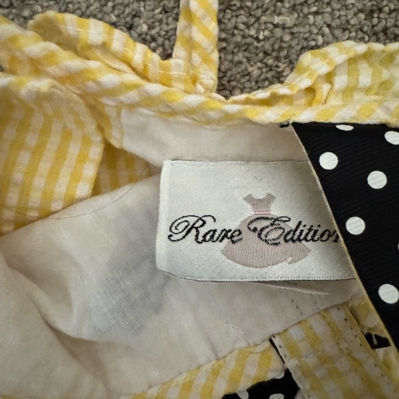 Rare Editions Bumble Bee Seersucker Dress vintage look 12 mo - Picture 4 of 8